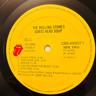 The Rolling Stones ‎– Goats Head Soup LP mit OIS (NM) - schallplattenparadis