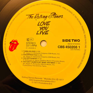 The Rolling Stones ‎– Love You Live Doppel LP mit OIS (VG+) - schallplattenparadis