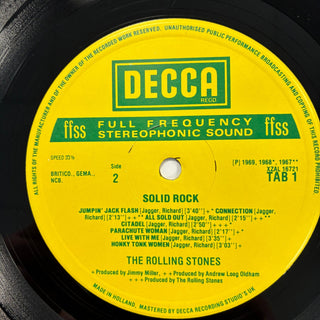 The Rolling Stones ‎– Solid Rock LP (VG+) - schallplattenparadis