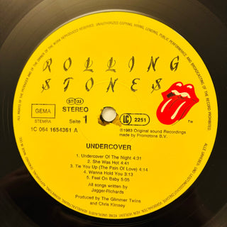 The Rolling Stones ‎– Undercover LP mit OIS und Beiblatt (VG+) - schallplattenparadis