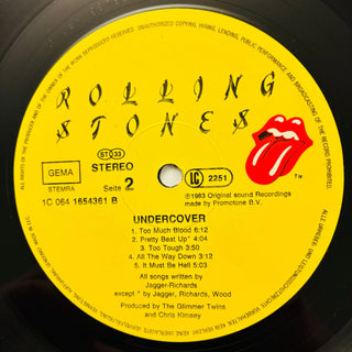 The Rolling Stones ‎– Undercover LP mit OIS und Beiblatt (VG+) - schallplattenparadis