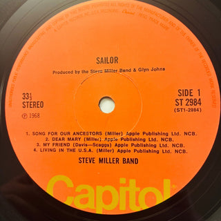 The Steve Miller Band ‎– Sailor LP (VG+) - schallplattenparadis