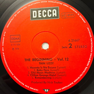 Thin Lizzy – The Beginning Vol. 12 LP (NM) - schallplattenparadis