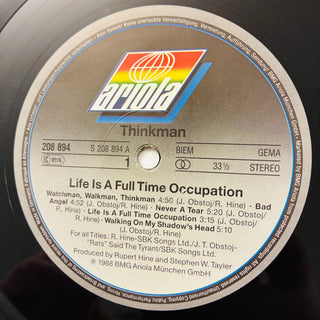Thinkman ‎– Life Is A Full Time Occupation LP mit OIS (NM) - schallplattenparadis