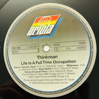 Thinkman ‎– Life Is A Full Time Occupation LP mit OIS (NM) - schallplattenparadis