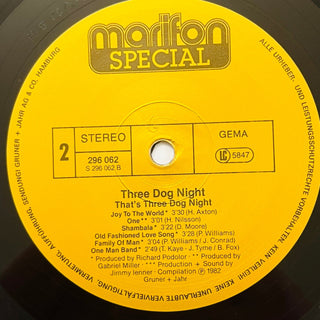 Three Dog Night ‎– That's Three Dog Night LP (NM) - schallplattenparadis