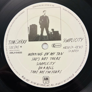 Tim Curry ‎– Simplicity LP mit OIS (NM) - schallplattenparadis