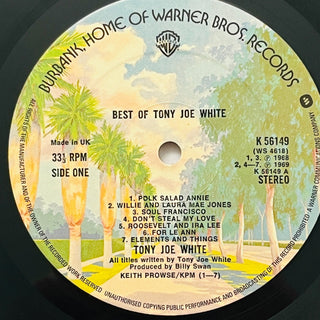 Tony Joe White ‎– Best Of Tony Joe White LP (VG+) - schallplattenparadis