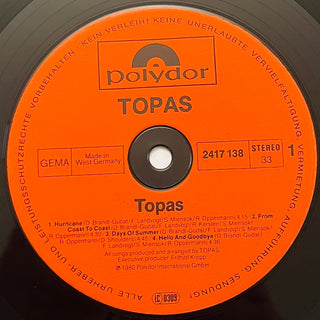 Topas ‎– Topas LP mit OIS (NM) - schallplattenparadis