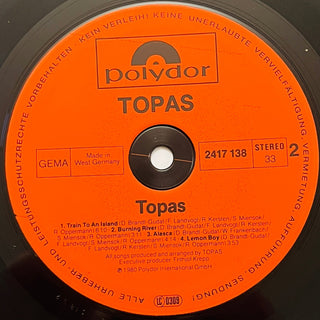 Topas ‎– Topas LP mit OIS (NM) - schallplattenparadis