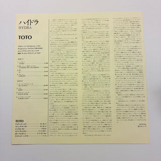 Toto ‎– Hydra LP (NM) - schallplattenparadis