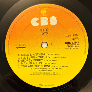 Toto – Toto LP (VG+) - schallplattenparadis