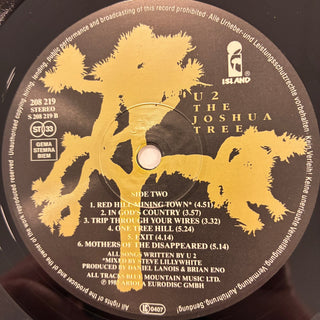 U2 ‎– The Joshua Tree LP mit OIS (NM) - schallplattenparadis
