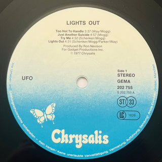 UFO ‎– Lights Out LP (NM) - schallplattenparadis