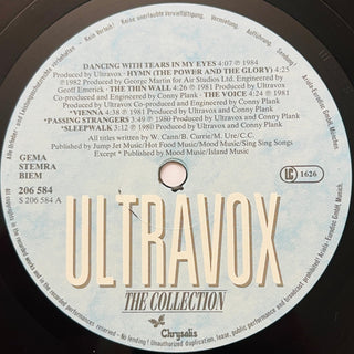 Ultravox ‎– The Collection LP (NM) - schallplattenparadis