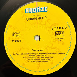 Uriah Heep – Conquest LP mit OIS (VG+) - schallplattenparadis