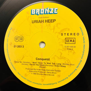 Uriah Heep – Conquest LP mit OIS (VG+) - schallplattenparadis