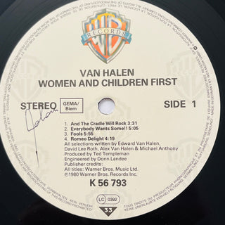 Van Halen ‎– Women And Children First LP (NM) - schallplattenparadis