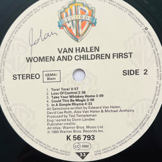 Van Halen ‎– Women And Children First LP (NM) - schallplattenparadis