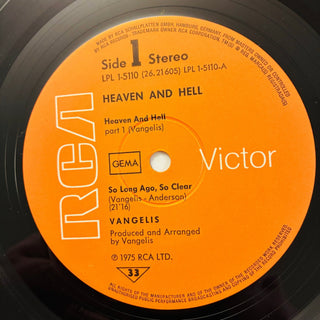Vangelis ‎– Heaven And Hell LP (NM) - schallplattenparadis