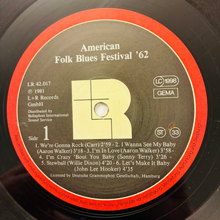 Various ‎– American Folk Blues Festival '62 LP (VG+) - schallplattenparadis