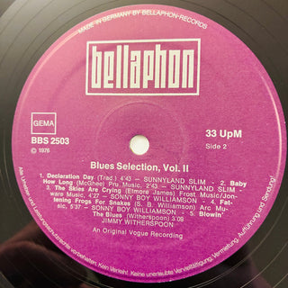 Various ‎– Blues Selection Vol II Doppel LP (VG+) - schallplattenparadis