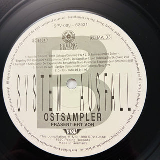 Various – Ostsampler - Systemausfall LP mit OIS (NM) - schallplattenparadis