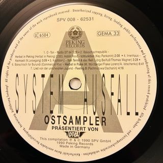 Various – Ostsampler - Systemausfall LP mit OIS (NM) - schallplattenparadis