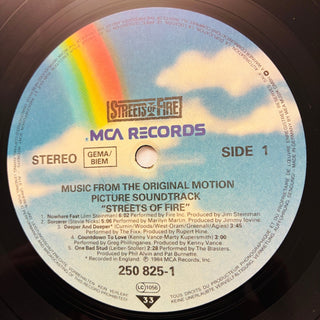Various – Streets Of Fire (Music From The Original Motion Picture Soundtrack) LP mit OIS (NM) - schallplattenparadis