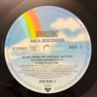 Various – Streets Of Fire (Music From The Original Motion Picture Soundtrack) LP mit OIS (VG+) - schallplattenparadis