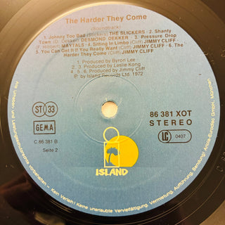 Various ‎– The Harder They Come (Original Soundtrack Recording) LP mit OIS (NM) - schallplattenparadis