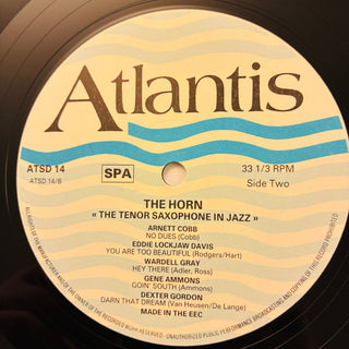 Various ‎– The Horn - The Tenor Saxophone In Jazz Doppel LP (VG+) - schallplattenparadis
