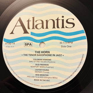 Various ‎– The Horn - The Tenor Saxophone In Jazz Doppel LP (VG+) - schallplattenparadis
