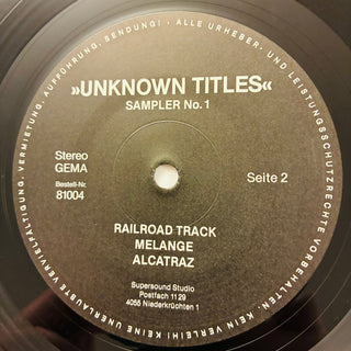 Various – Unknown Titles LP (NM) - schallplattenparadis