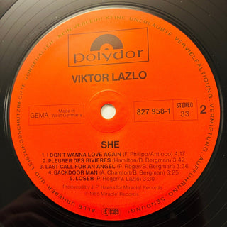 Viktor Lazlo ‎– She LP (NM) - schallplattenparadis