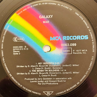 War ‎– Galaxy LP (NM) - schallplattenparadis