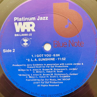 War – Platinum Jazz Doppel LP (VG) - schallplattenparadis