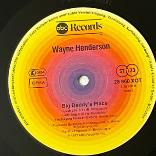 Wayne Henderson – Big Daddy's Place LP (NM) - schallplattenparadis