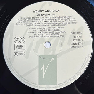 Wendy And Lisa – Wendy And Lisa LP mit OIS (VG+) - schallplattenparadis