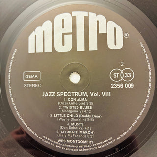 Wes Montgomery ‎– Jazz Spectrum Vol. 8 LP (NM) - schallplattenparadis