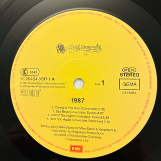Whitesnake ‎– 1987 LP mit OIS (VG+) - schallplattenparadis