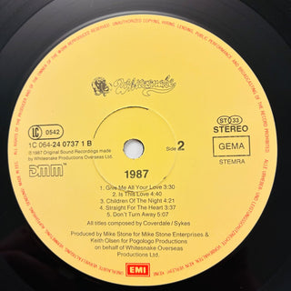 Whitesnake ‎– 1987 LP mit OIS (VG+) - schallplattenparadis