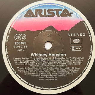 Whitney Houston ‎– Whitney Houston LP (NM) - schallplattenparadis