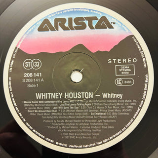 Whitney Houston ‎– Whitney LP mit OIS (VG+) - schallplattenparadis