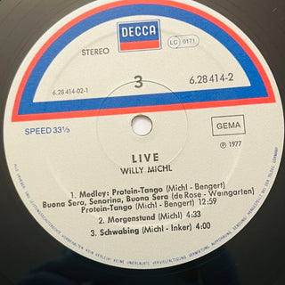 Willy Michl – Live Doppel LP (VG+) - schallplattenparadis