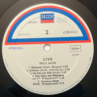 Willy Michl – Live Doppel LP (VG+) - schallplattenparadis