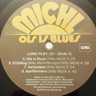 Willy Michl – Ois Is Blues - Maxi - Singles (NM) - schallplattenparadis