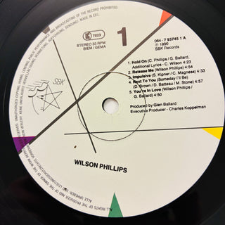 Wilson Phillips ‎– Wilson Phillips LP mit OIS (VG+) - schallplattenparadis