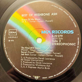 Wishbone Ash – Best Of Wishbone Ash LP (VG+) - schallplattenparadis