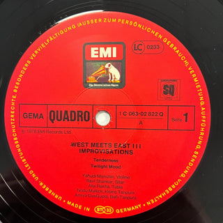 Yehudi Menuhin · Ravi Shankar · Jean-Pierre Rampal ‎– Improvisations - West Meets East 3 LP (NM) - schallplattenparadis